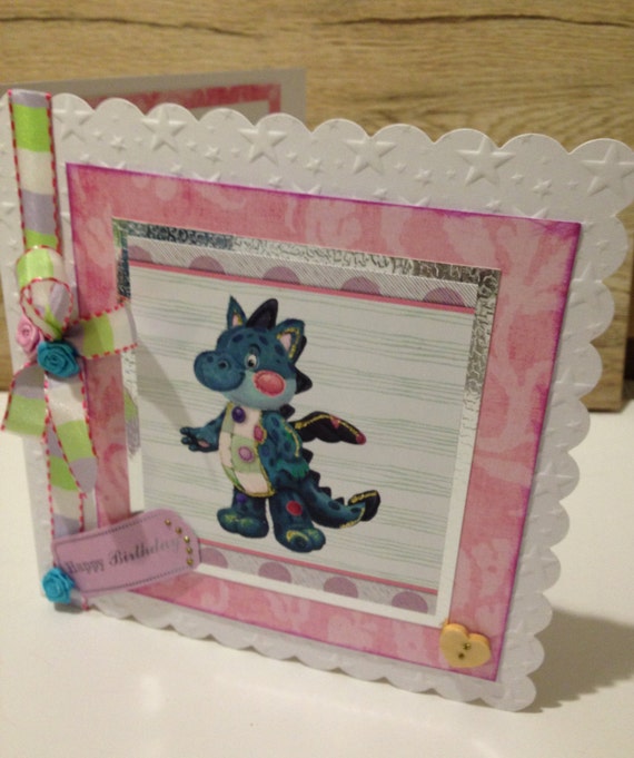 Beautiful 80 Dinosaur Card Handmade