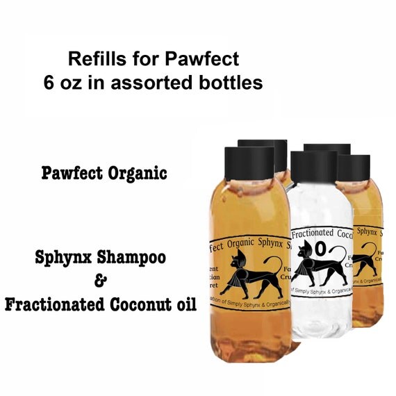 Organic Pet Shampoo Sphynx Cat Shampoo Refill Set Pawfect