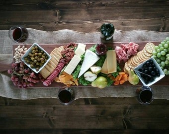 42 Inch- Extra Large Serving Platter- Cheese Board- in Walnut- by Red Maple Run