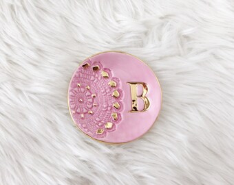 Monogram Ring Dish - Custom Ring Dish - Personalized Ring Dish - Wedding Ring Dish - Wedding Gift - Bridesmaid Gifts Ring Dish
