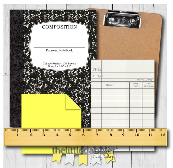 composition notebook clipart - photo #29