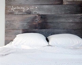 Reclaimed Barn Wood Headboard