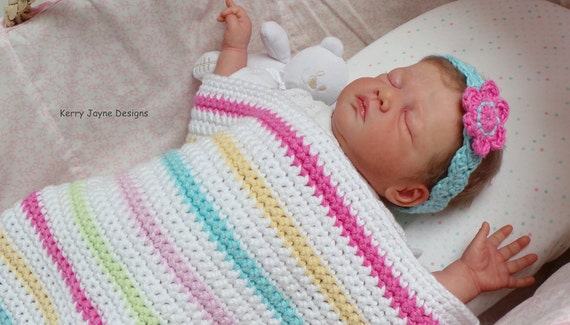 Download BEGINNERS BABY BLANKET Pattern Easy Crochet blanket pattern