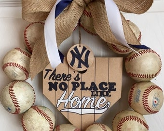 New York Yankees Baseball Wreath