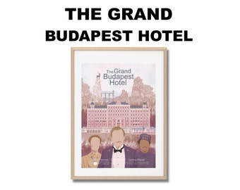 The Grand Budapest Hotel Movie Print - Poster Wes Anderson A3