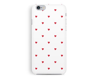 HEARTS pattern iphone case polka dot pattern cover love