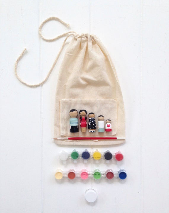 wooden doll diy wood peg doll craft kits diy by NayanaIliffe