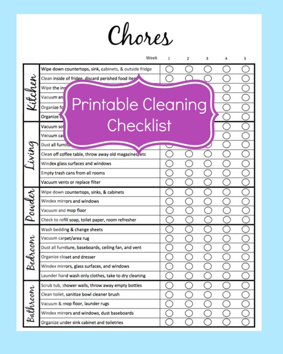 check off chart