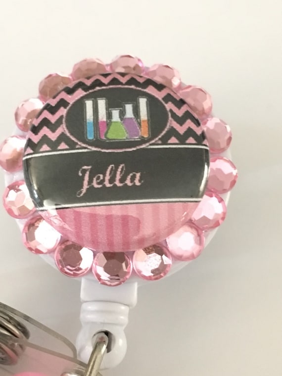 Lab tech badge reel by DynamicDuoBadges on Etsy