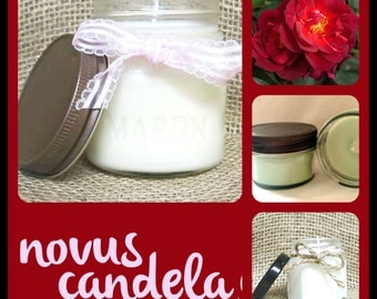 Mason Jar Candle - Soy Candle - Soy Scented Candle - Dragons Blood Candle -Halloween Candle - Handmade Candle - Housewarming Gift - 4 & 8 oz
