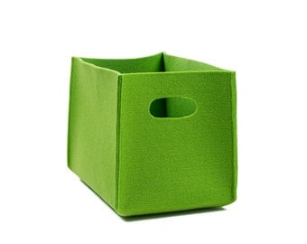 Felt box, felt storage box, storage basket, storage bin, felt storage bag, felt bin, kitchen storage, Gopher