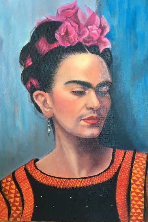 Frida Kahlo Wall Art Original Oil Painting On Canvas 92F