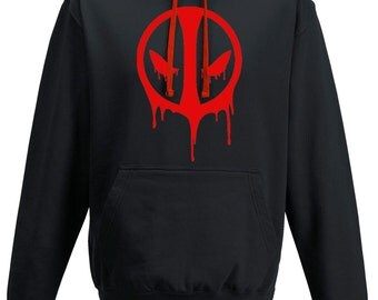 Deadpool Hoodie Heavyweight Hoody Hooded Sweatshirt Sizes S - 5XL Large sizes 4XL 5XL dead pool Sweater Unisex