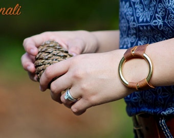 The Essential Leather and Brass Bracelet - 4 Colors (Browns)