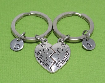 Mother Daughter Keychain, Mother Daughter Gift, Mom Mum, Mother Gift, Mother Keychain, Daughter Keychain, Mom Daughter Personalized Keychain