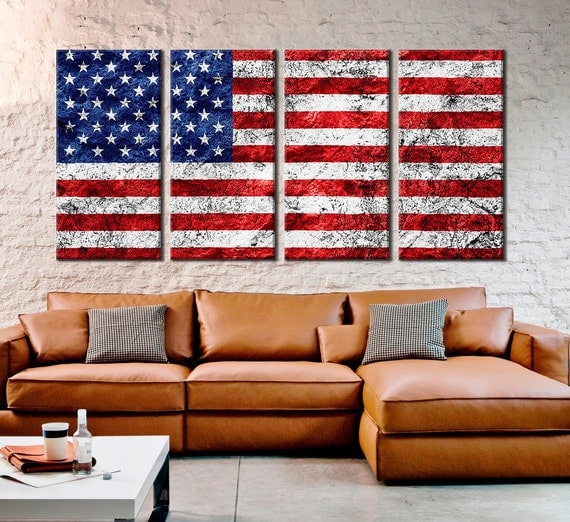 American United states usa flag/ Home Decor Large 3 or 5