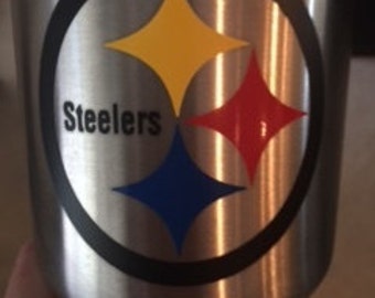 Steeler sticker for your Yeti or Rtic Tumbler