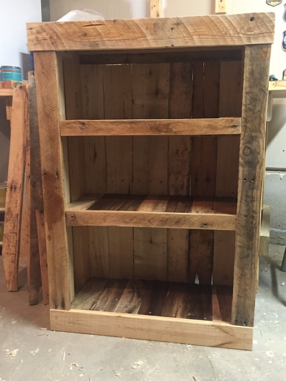 Pallet Bookcase by KOSWoodworks on Etsy