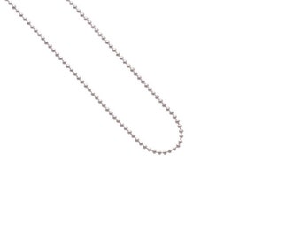 18 Inches Ball Chain Necklace with Lobster Claw Clasp, Qty: 1