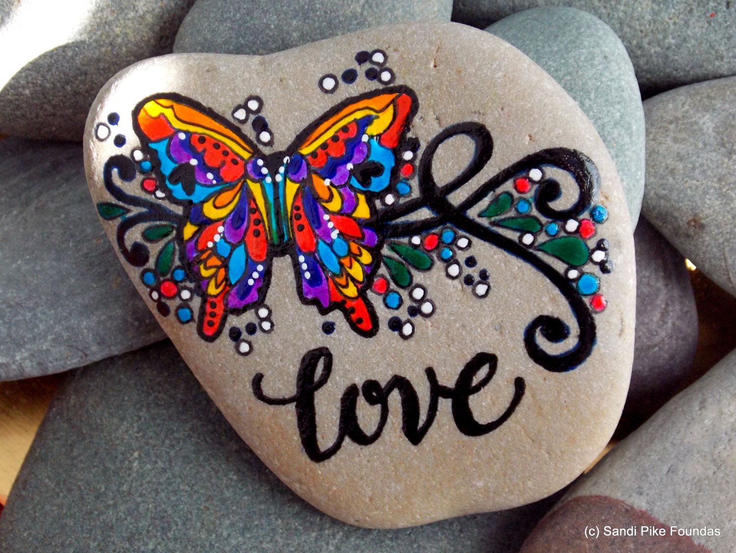 love is beautiful painted rocks painted stones