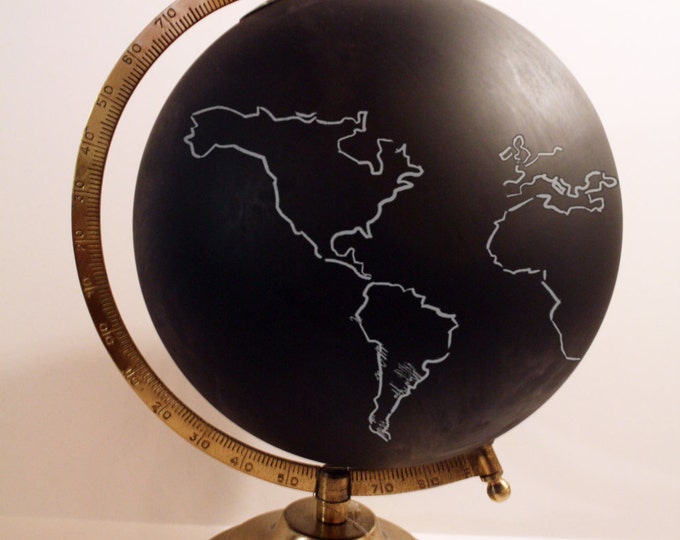 Chalkboard globe