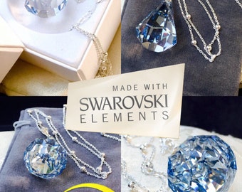Swarovski Sailor Moon Silver Crystal Necklace Millennium 925 Silver Plated Usagi Chibiusa Cosplay Anime Legendary Silver Crystal