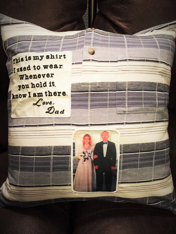 Memory Pillow Lost loved one Father Brother Mother Sister