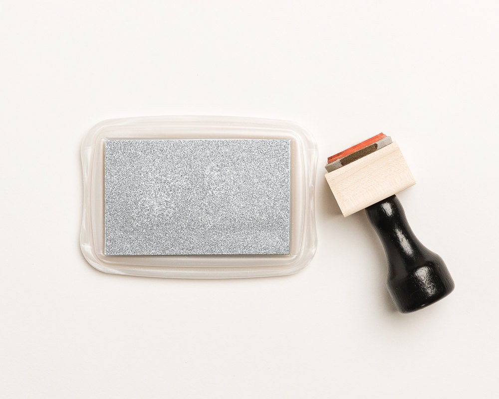 Silver Ink Pad Silver Stamp Pad Metallic Pad Stamp Shimmer