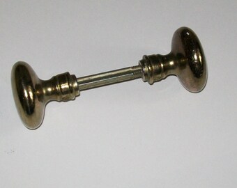 Nice Set of Vintage Brass or Brass Plated Door Knobs