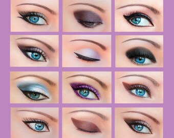 Quick Eye Makeup Stencils Eyeliner Eyeshadow Eyebrow Tool Free Shipping