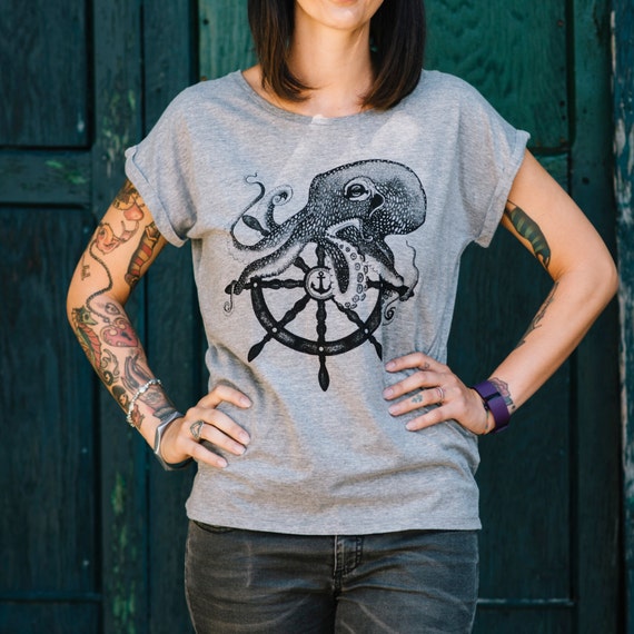 octopus womens shirt