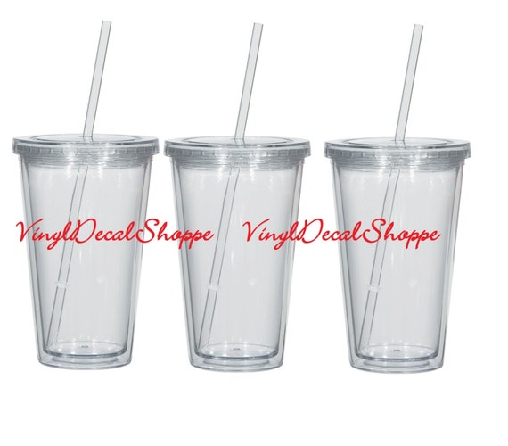 blanks tumbler DIY Tumblers Clear Wall Tumbler Blank Double by