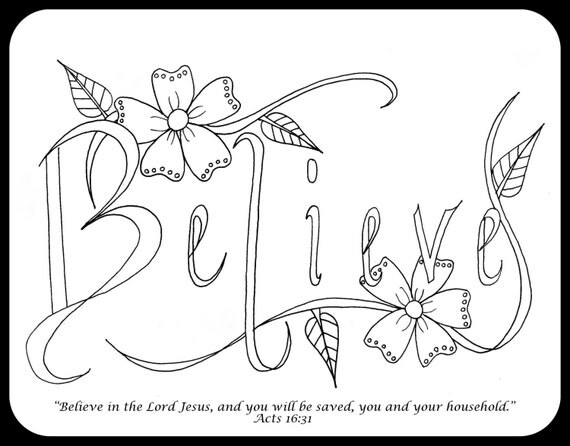 Download Bible Journaling Coloring Pages 4 pages Set by ...