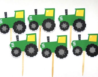 Tractor cake topper | Etsy
