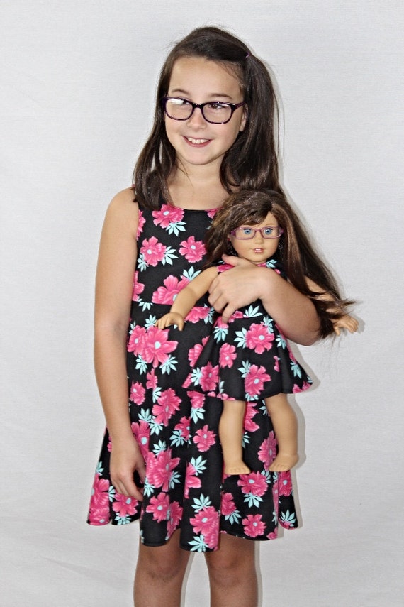 Size 7/8 Medium Girl and Doll Matching Dresses Dollie and Me