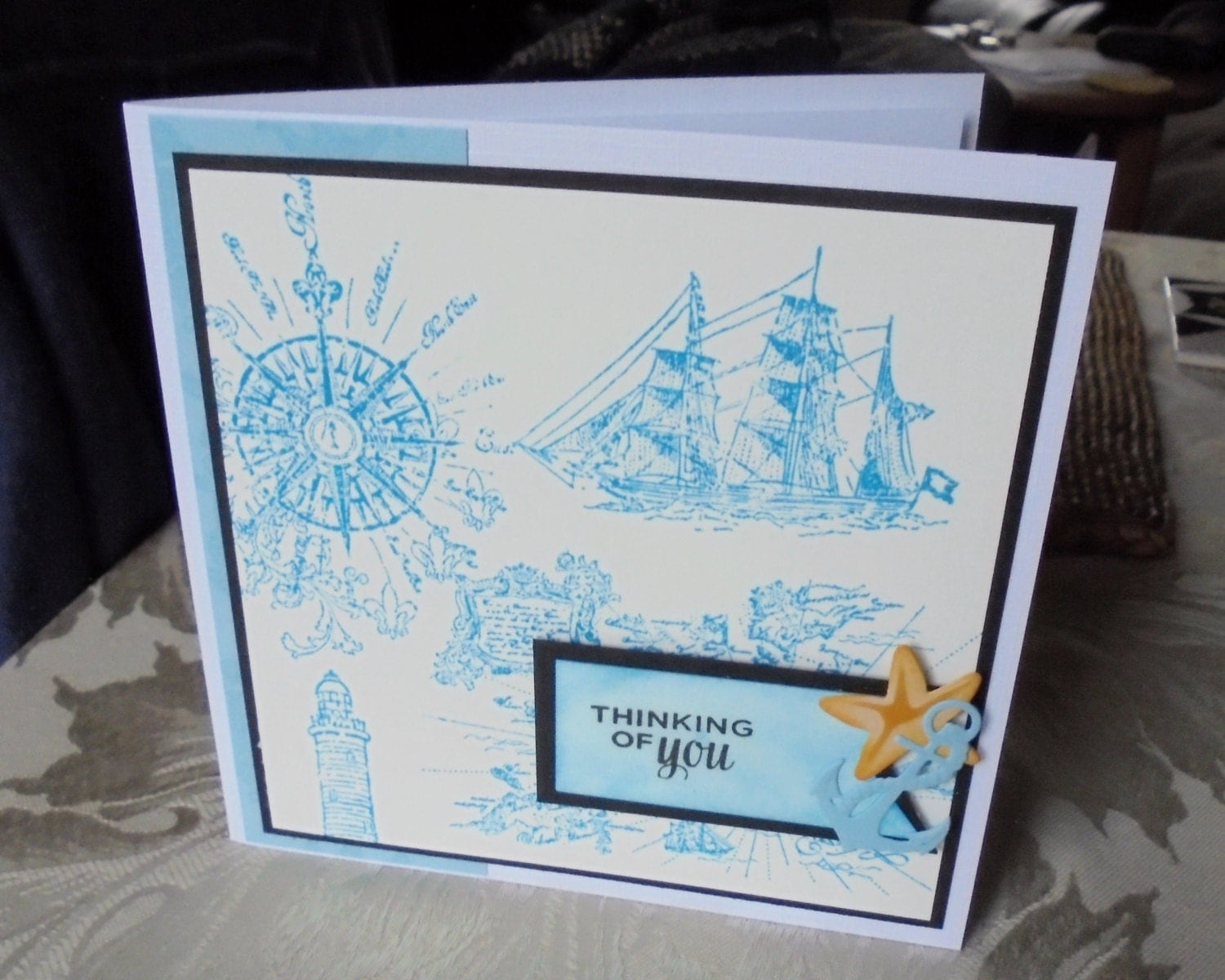 Male thinking of you card. Thinking of you card for a man.