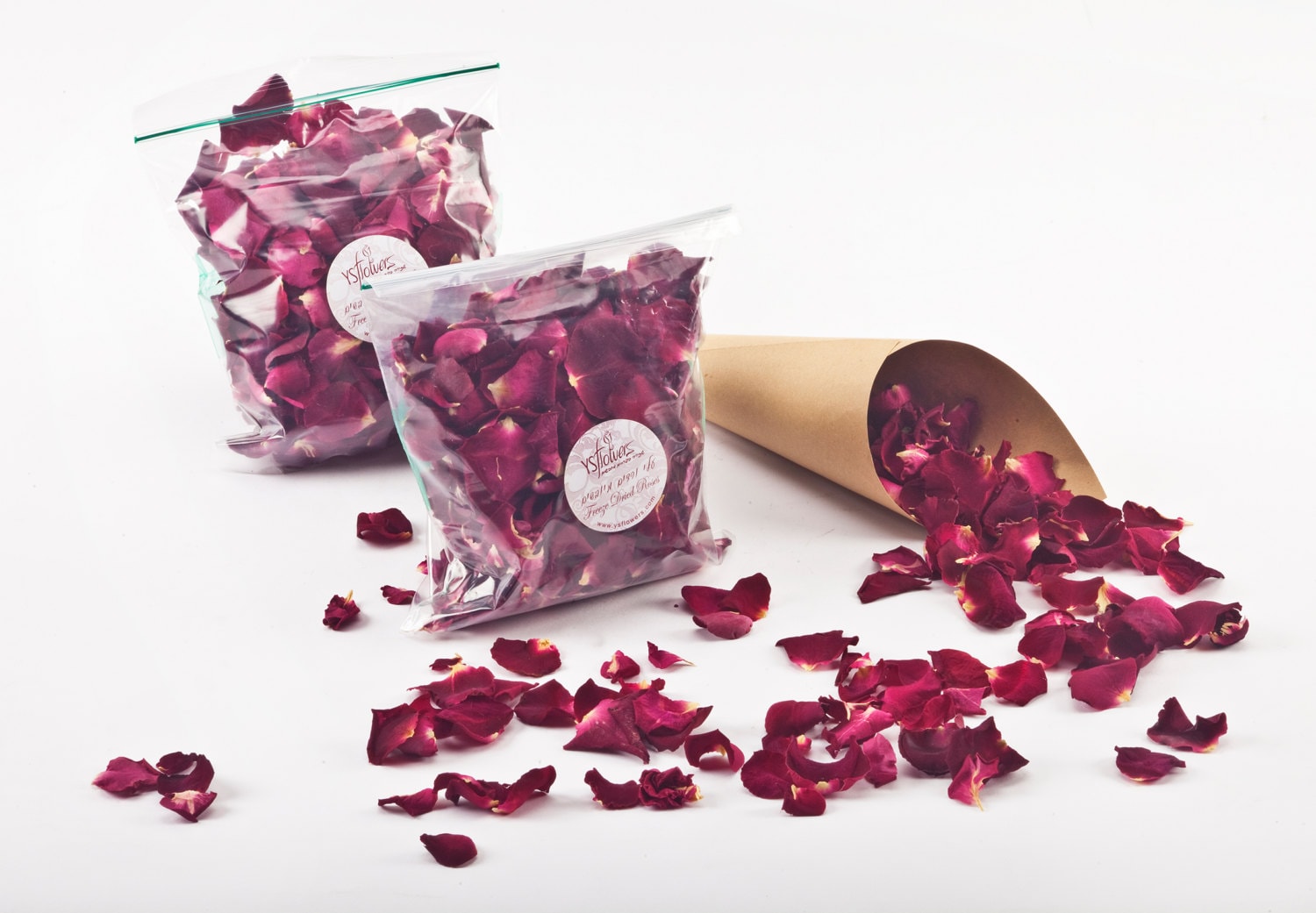 Freeze dried rose petals. 1 liter 5 cups of Second best