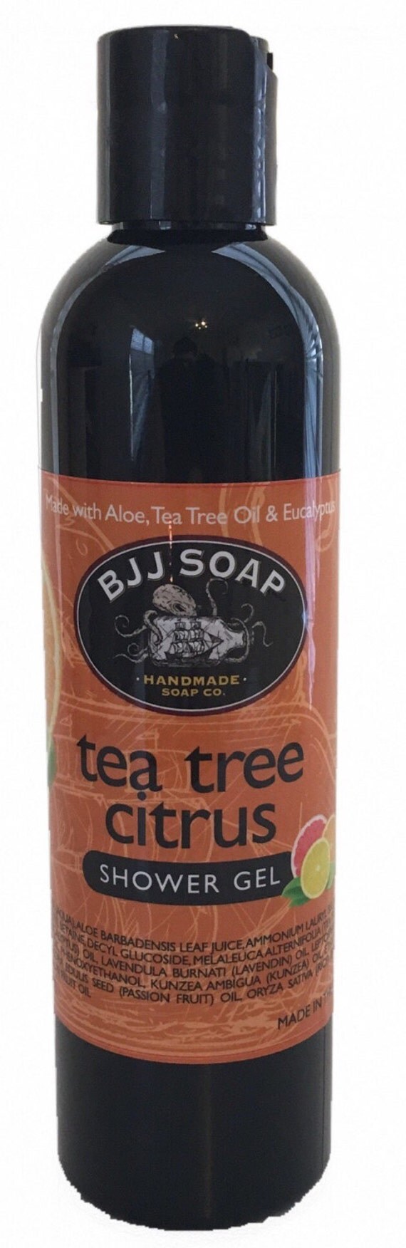 Tea Tree Citrus Body Wash AntiBacterial Soap UFC MMA by BJJSOAP
