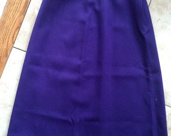 Vintage Purple MARCHING BAND UNIFORM Skirt For Theater Dress Up Or Costume 100% Wool