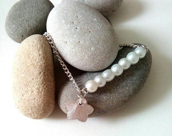 Items similar to Taupe Bracelet Taupe Jewelry Bridesmaid Bracelet ...