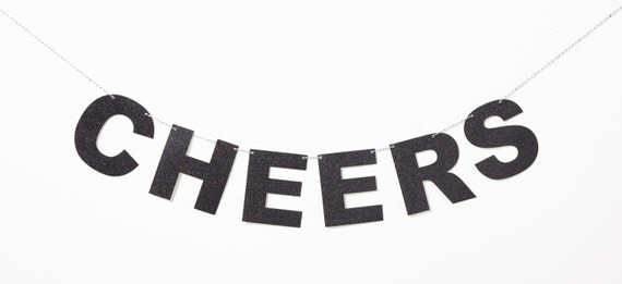 Cheers Banner Birthday Banner New Years Banner Holiday