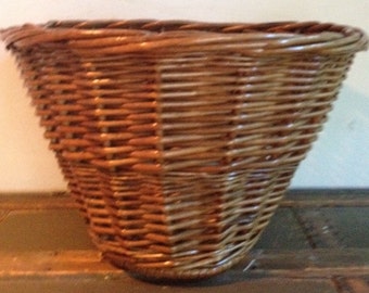 vintage wicker bike basket