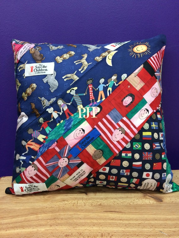 Custom Made Pillow Made From YOUR NECK TIES by QuiltsbyBrandy