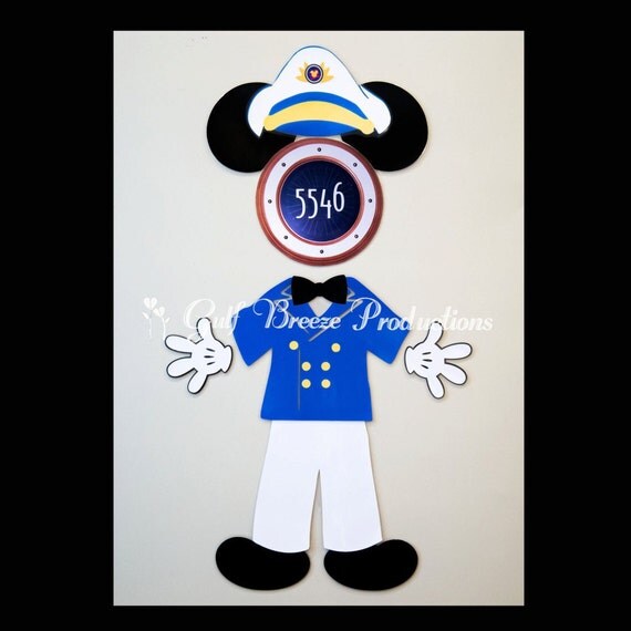 Captain Mickey Mouse Magnet for Disney Cruise Door