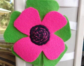 Felt Flower Elastic Headband