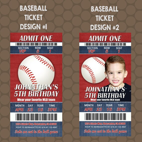 Take Me Out To The Ball Game Invitations 7