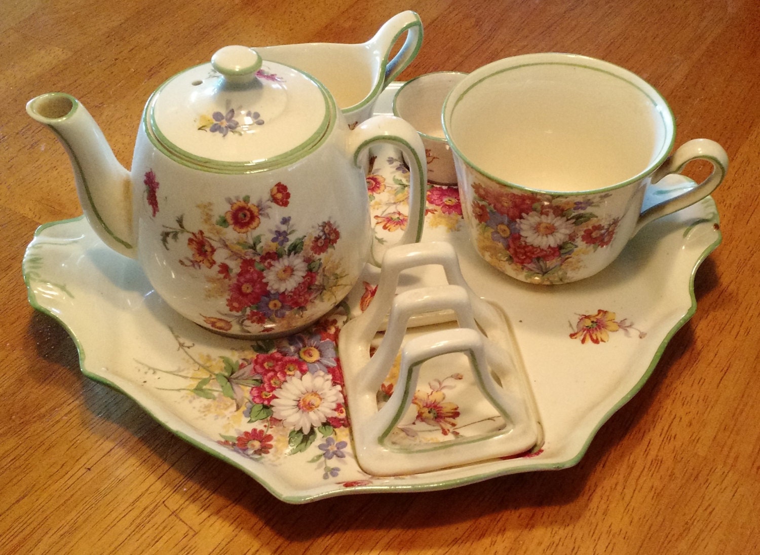 Beautiful Vintage Royal Winton Tea and Toast Set Rutland is