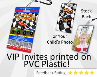Monster Truck Invitation PLASTIC Monster Truck, Monster Truck Invitation, Birthday Invitation, Birthday Invite, Monster Truck SKU-INV169