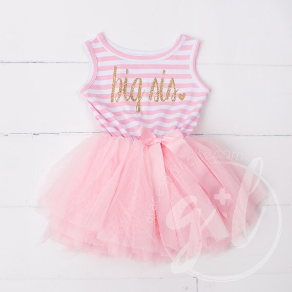 Big Sister Tutu Dress // Custom Sister Dress Custom Birthday