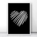 Heart Wall Art Print Black And White Print by LimitationFree